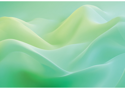 Фототапет Абстрактни зелени вълни